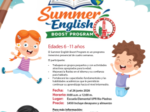 Summer English Boost Program